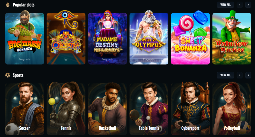 kingdom casino games