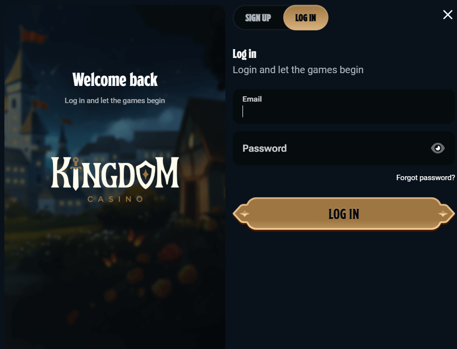 Kingdon casino login